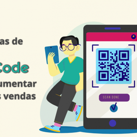 ilustração qr code e celular-como usar o qr code para aumentar suas vendas